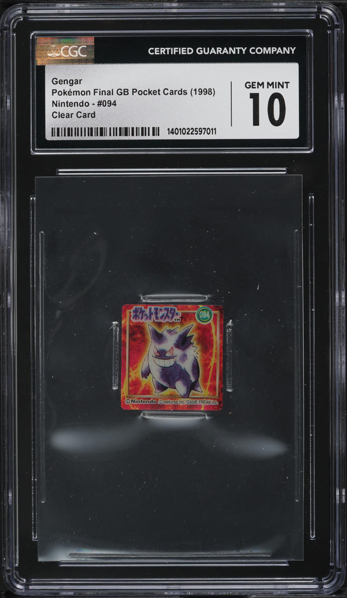 1998 Pokemon Japanese Final GB Pocket Cards Clear Card Gengar #94 CGC 10  GEM on Fanatics Collect
