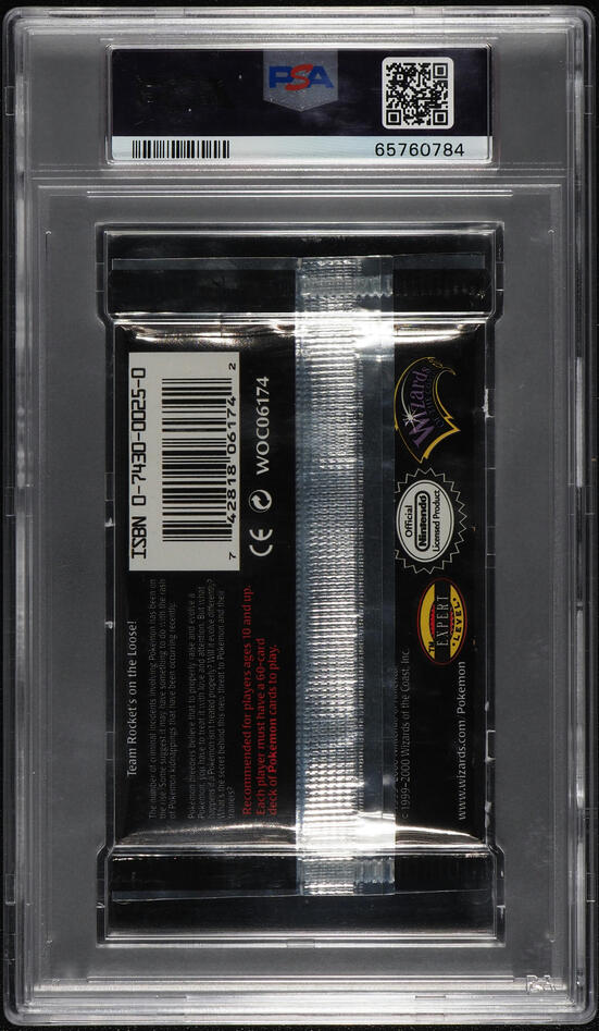 2000 Pokemon Team Rocket 1st Edition Foil Pack Jessie James PSA 10 GEM MINT