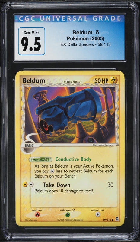 2005 Pokemon EX Delta Species Beldum #59 CGC 9.5 GEM MINT