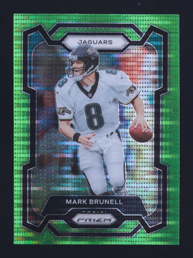 2023 Panini Prizm Neon Green Pulsar Mark Brunell #136 MBA AUTH