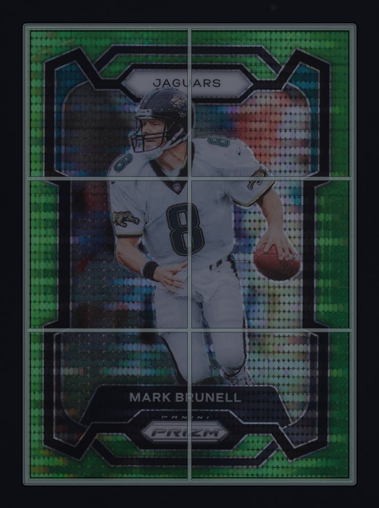 2023 Panini Prizm Neon Green Pulsar Mark Brunell #136 MBA AUTH