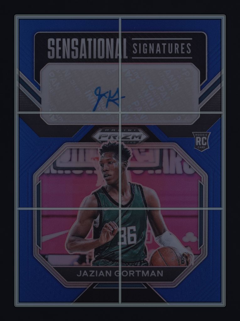 2023 Panini Prizm Draft Sensational Blue Jazian Gortman ROOKIE AUTO /125 MBA AUTH