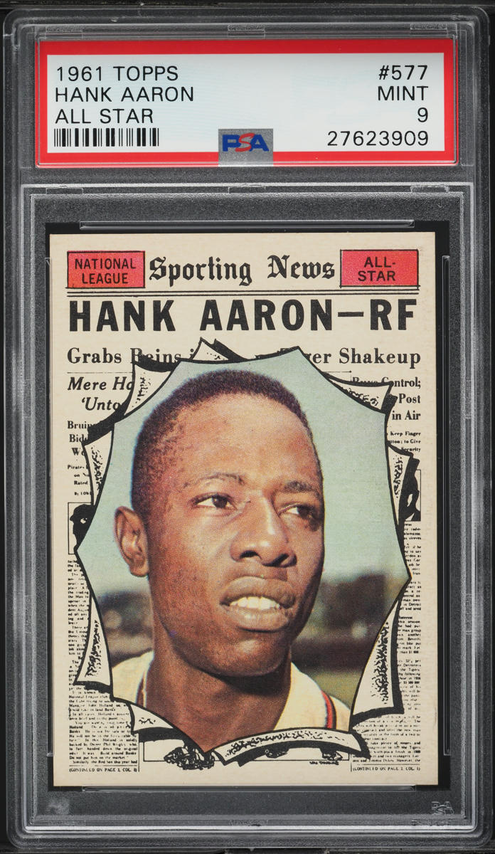 1961 Topps Hank Aaron ALL-STAR #577 PSA 9 MINT