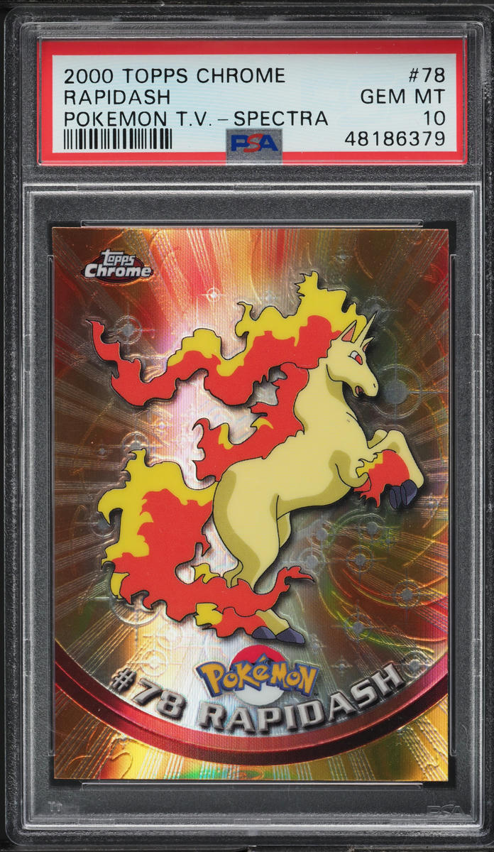 2000 Topps Chrome Pokemon Series 1 Spectra Rapidash #78 PSA 10 GEM MINT