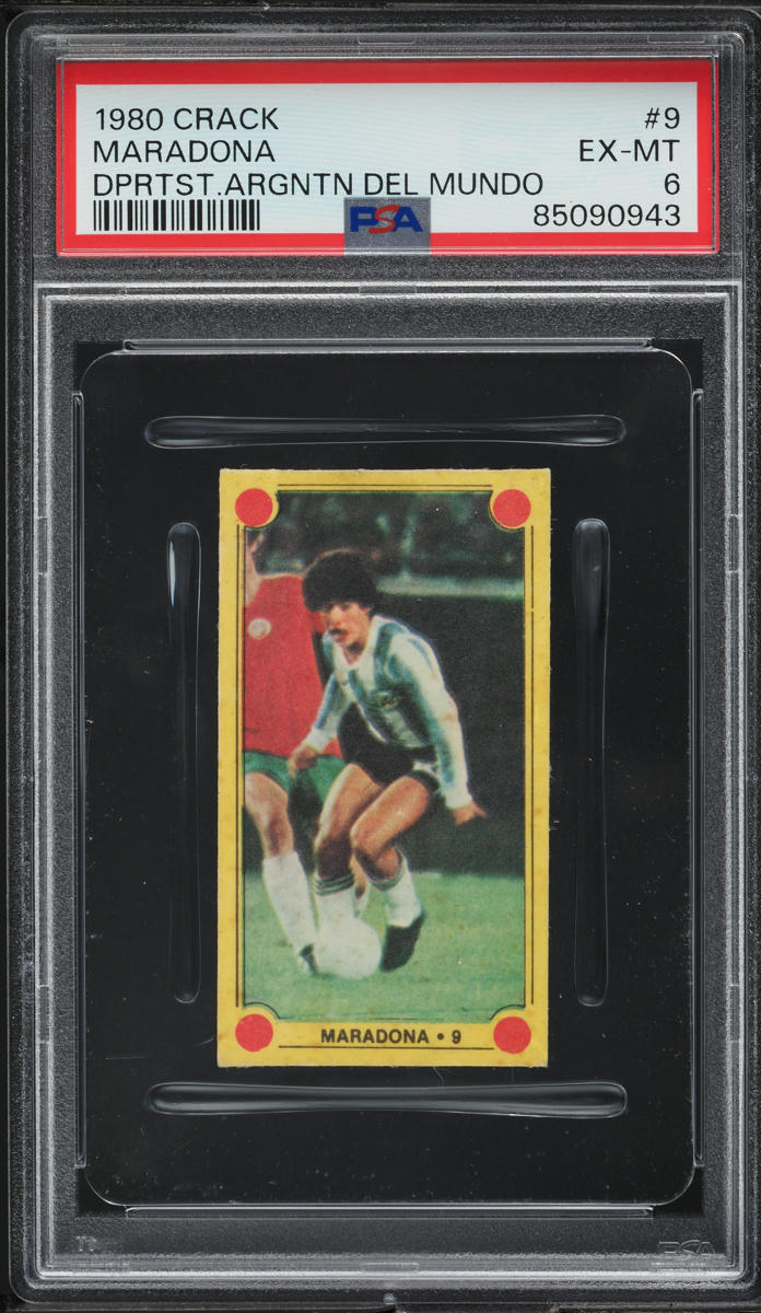 1980 Crack Deportistas Argentinos Y Del Mundo Maradona #9 PSA 6 EXMT