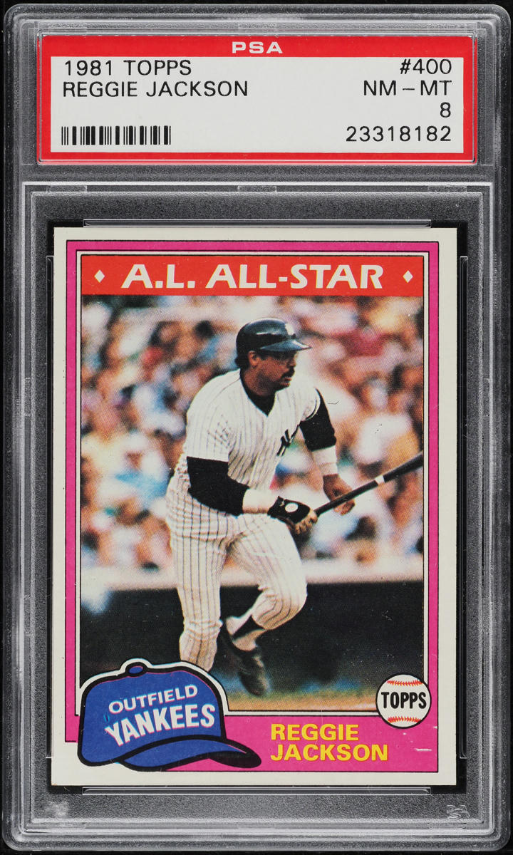 1981 Topps Reggie Jackson ALL-STAR #400 PSA 8 NM-MT