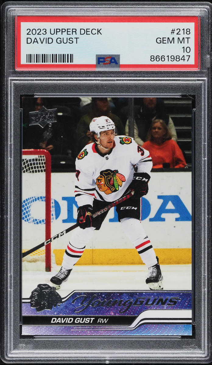 2023 Upper Deck Young Guns David Gust ROOKIE #218 PSA 10 GEM MINT