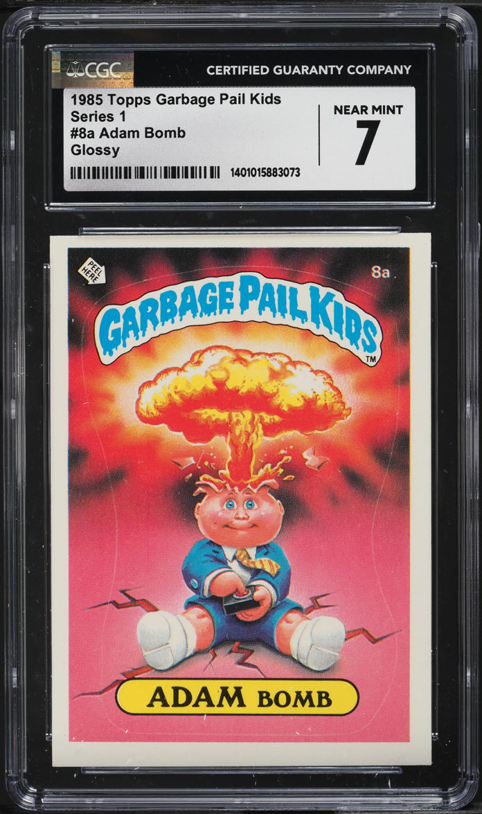 1985 Topps Garbage Pail Kids Stickers Glossy Adam Bomb #8a CGC 7 NRMT