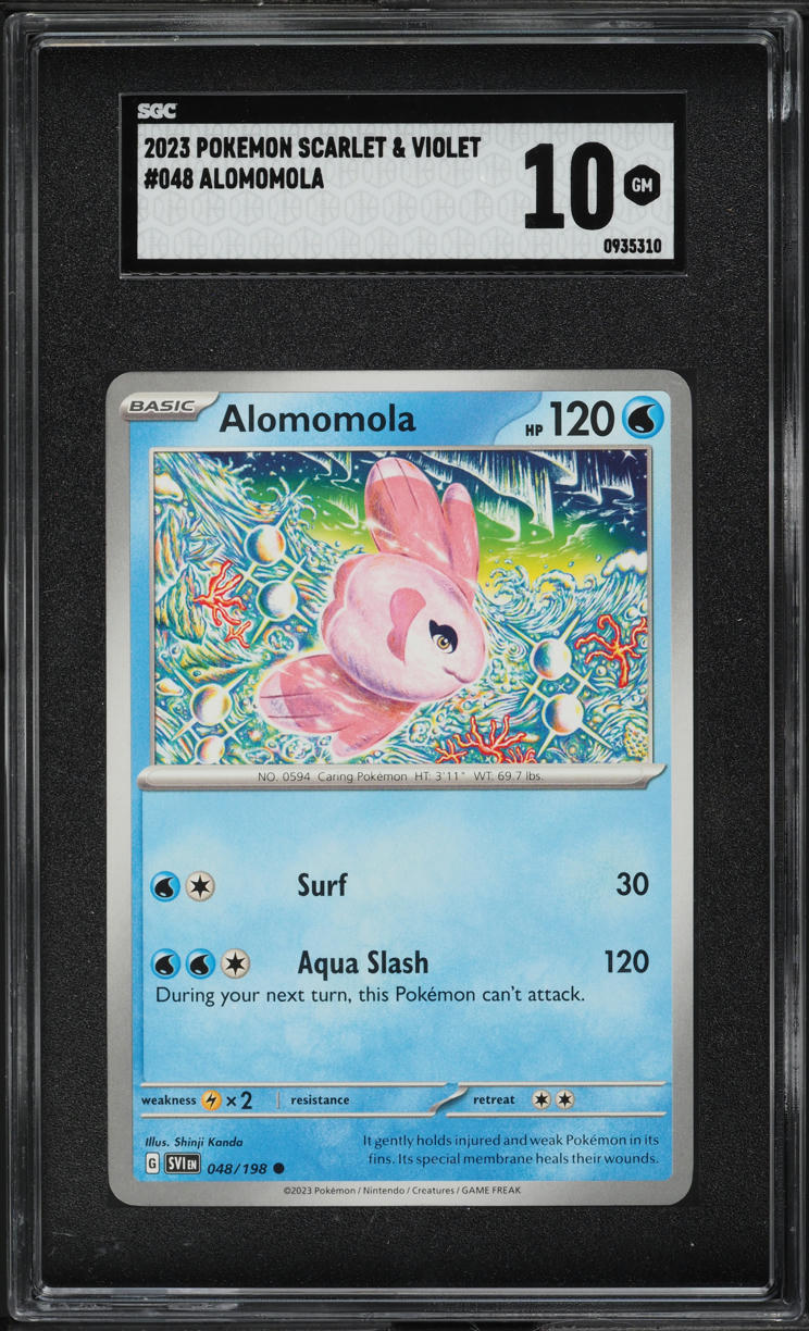 2023 Pokemon Scarlet & Violet Alomomola #48 SGC 10 GEM MINT