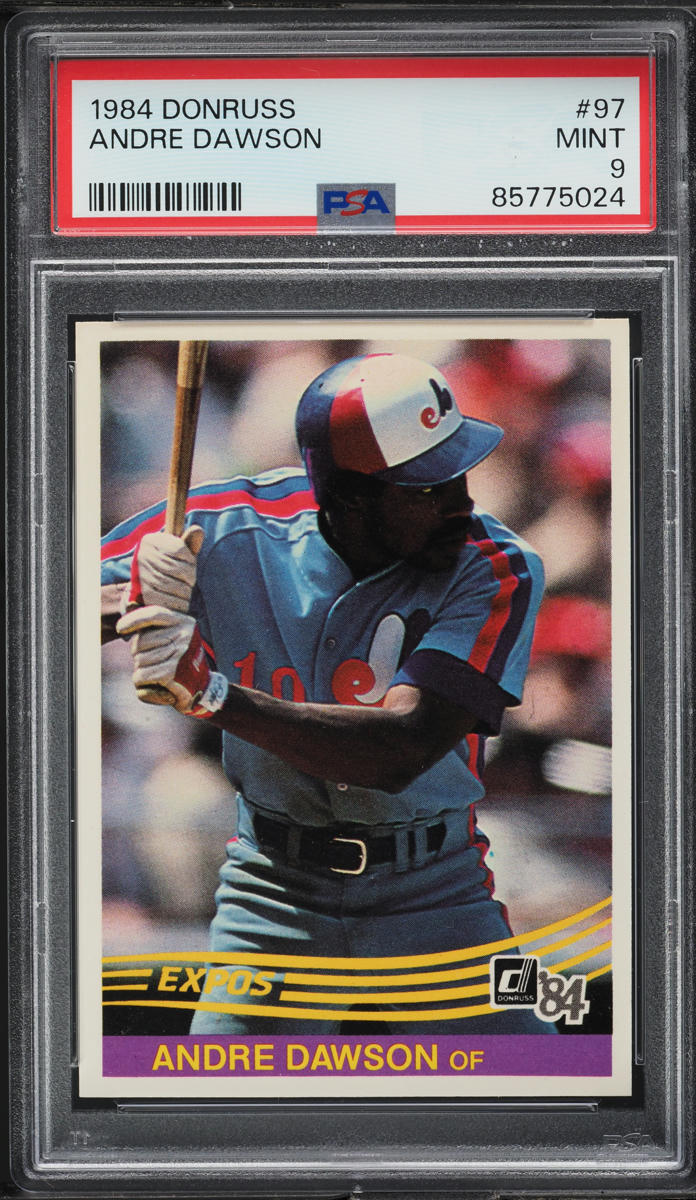 1984 Donruss Andre Dawson #97 PSA 9 MINT
