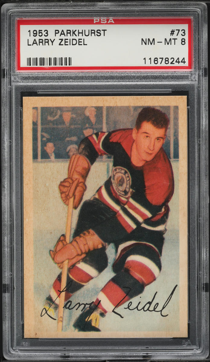 1953 Parkhurst Larry Zeidel #73 PSA 8 NM-MT