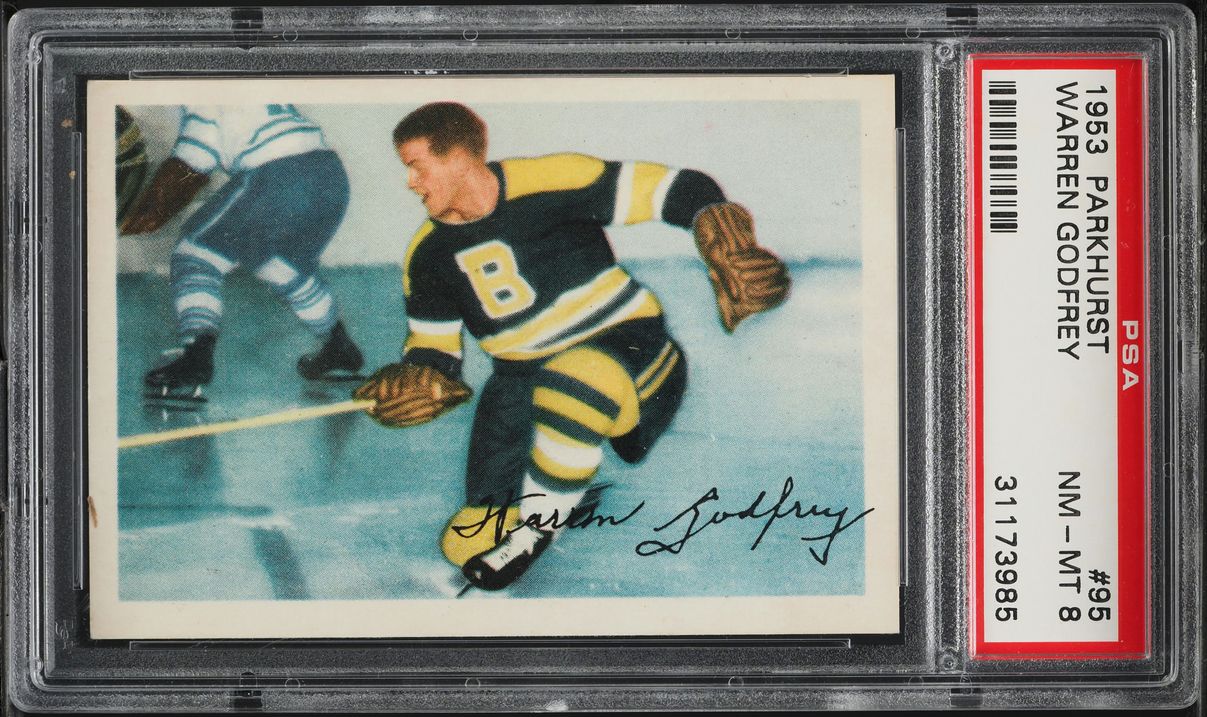 1953 Parkhurst Warren Godfrey #95 PSA 8 NM-MT