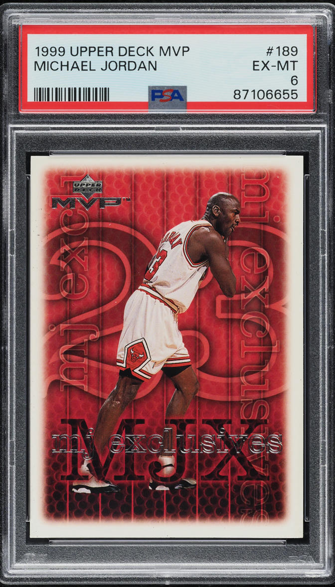 1999 Upper Deck MVP Michael Jordan #189 PSA 6 EXMT