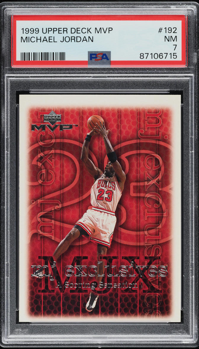 1999 Upper Deck MVP Michael Jordan #192 PSA 7 NRMT