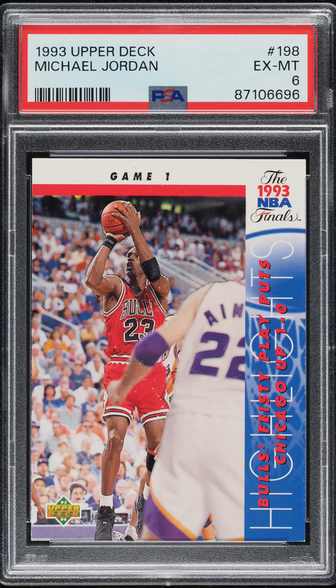 1993 Upper Deck Basketball Michael Jordan #198 PSA 6 EXMT