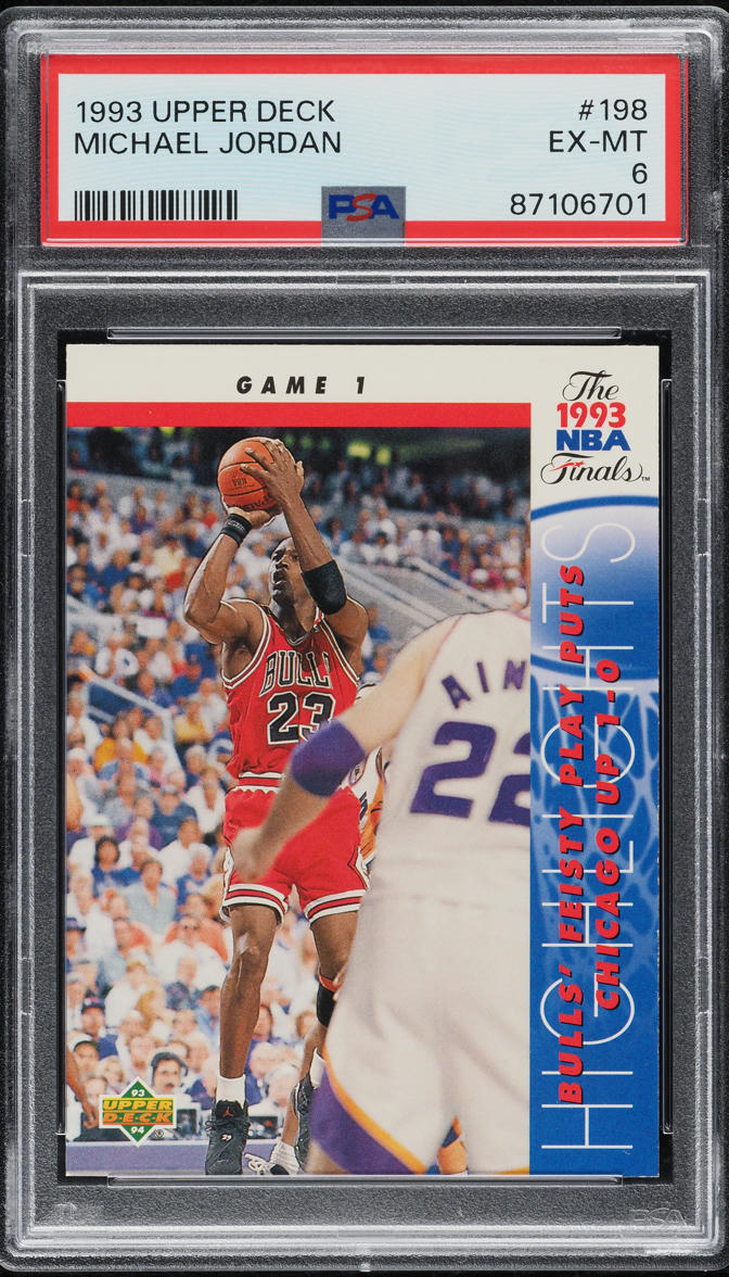 1993 Upper Deck Basketball Michael Jordan #198 PSA 6 EXMT