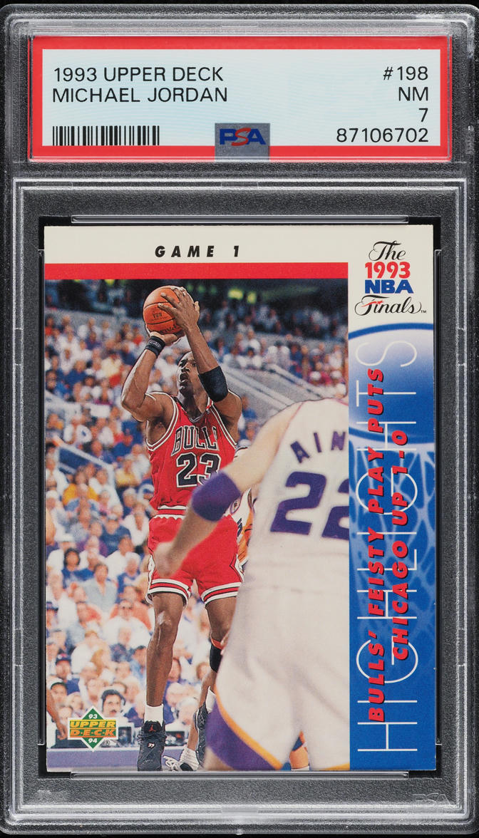 1993 Upper Deck Basketball Michael Jordan #198 PSA 7 NRMT