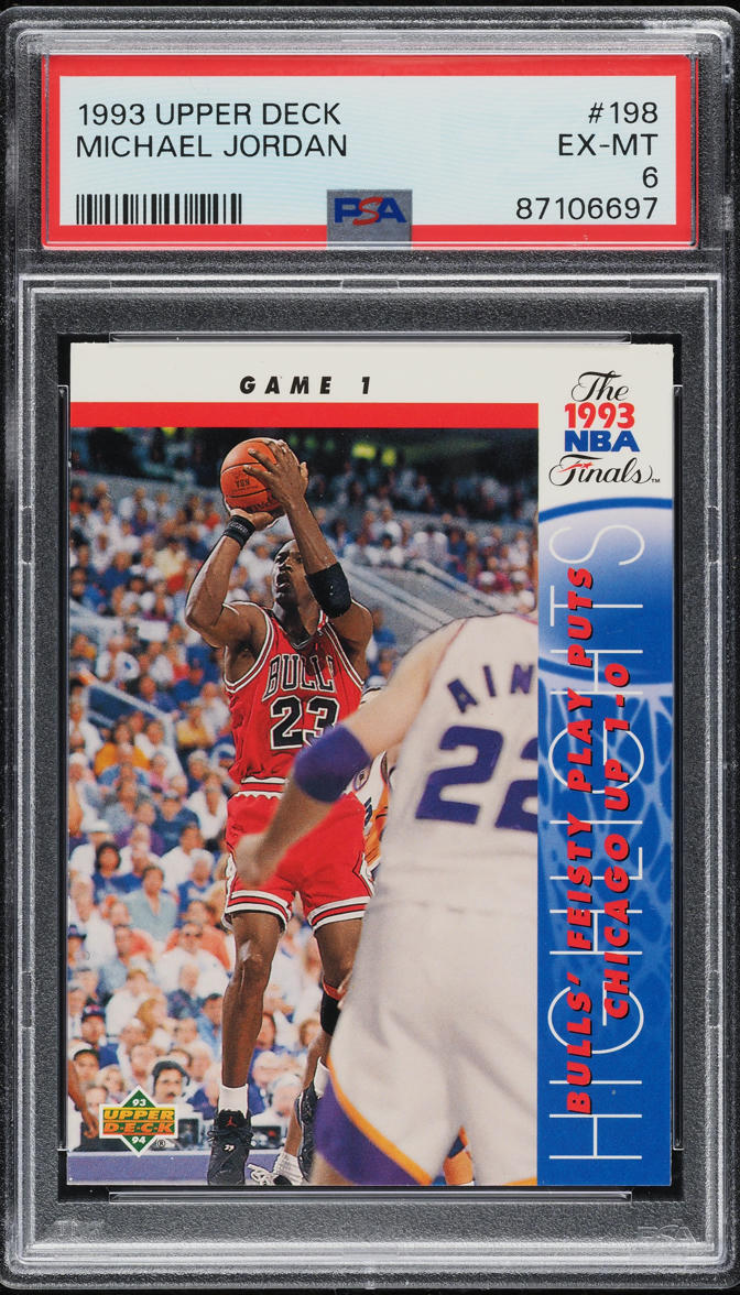 1993 Upper Deck Basketball Michael Jordan #198 PSA 6 EXMT