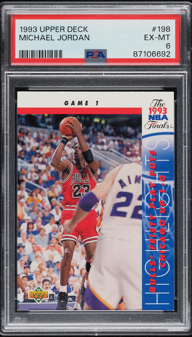1993 Upper Deck Basketball Michael Jordan #198 PSA 6 EXMT