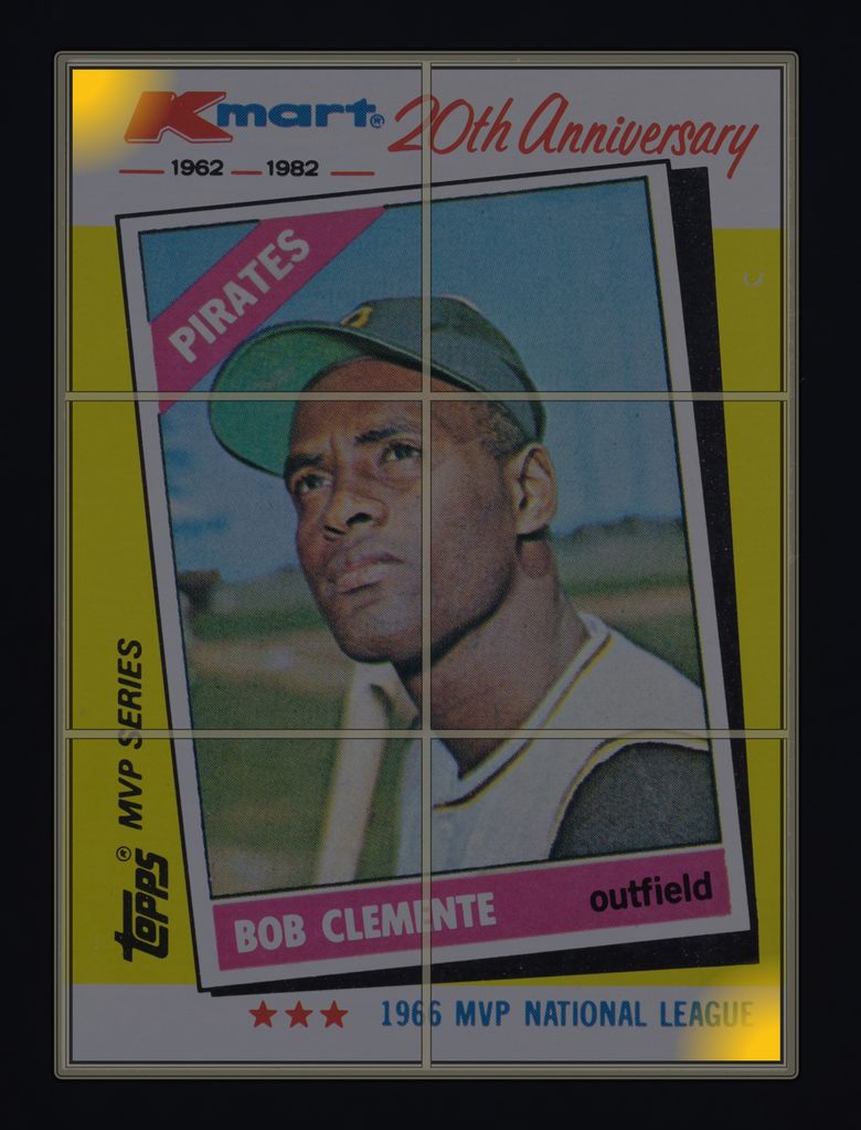 1982 Topps Kmart 20th Anniversary Bob Clemente #10 MBA AUTH
