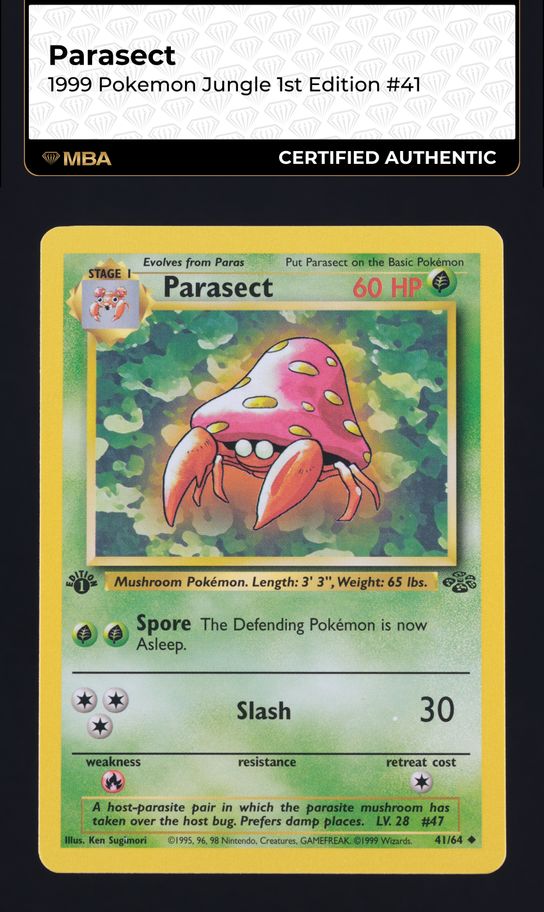 1995 parasect pokemon card value - Vending Machine cards Series 1 (Blue) [Grass] CLEARANCE Vintage Uncommon - 1st