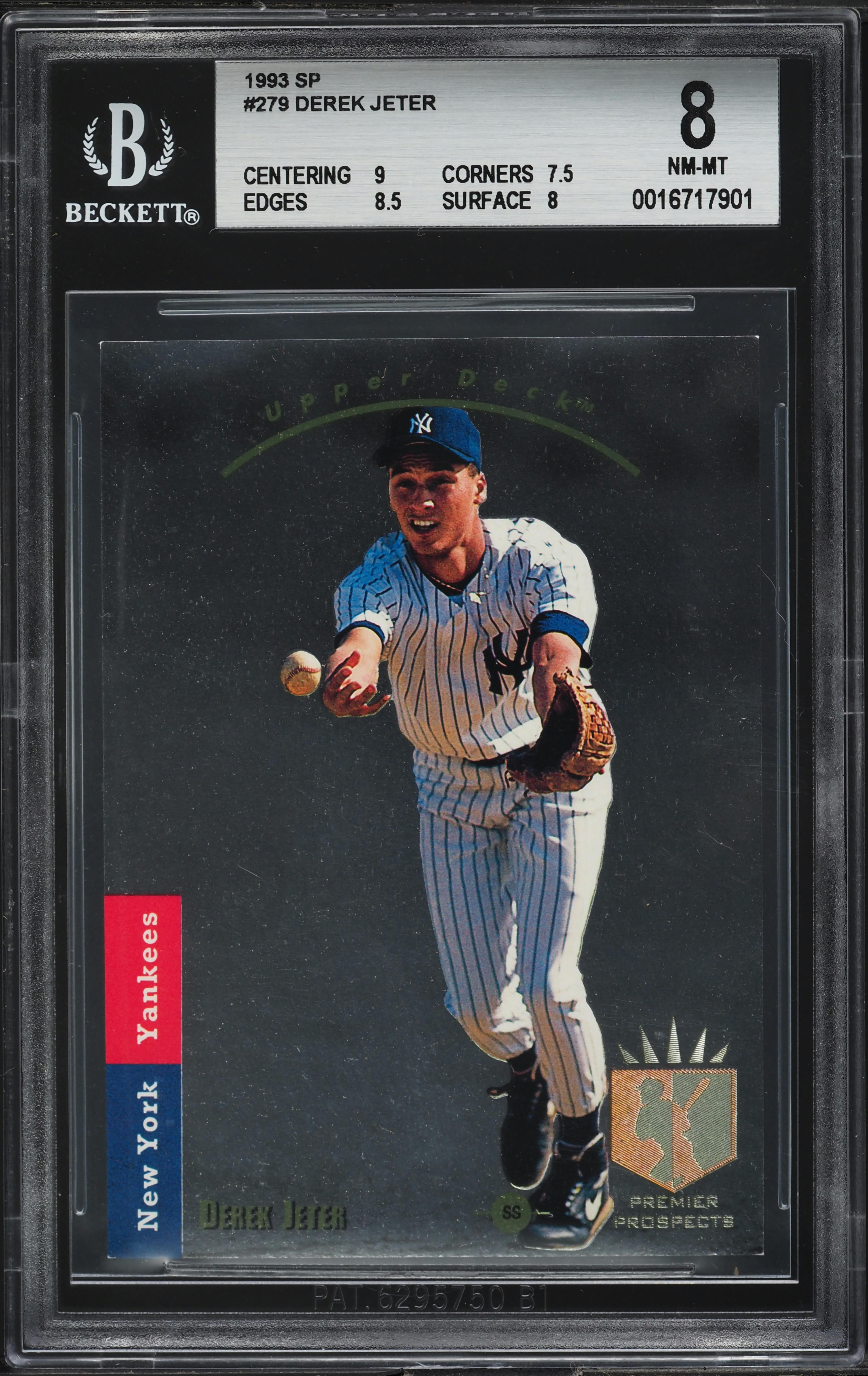 1993 SP Foil Derek Jeter ROOKIE #279 BGS 8 NM-MT on Fanatics Collect