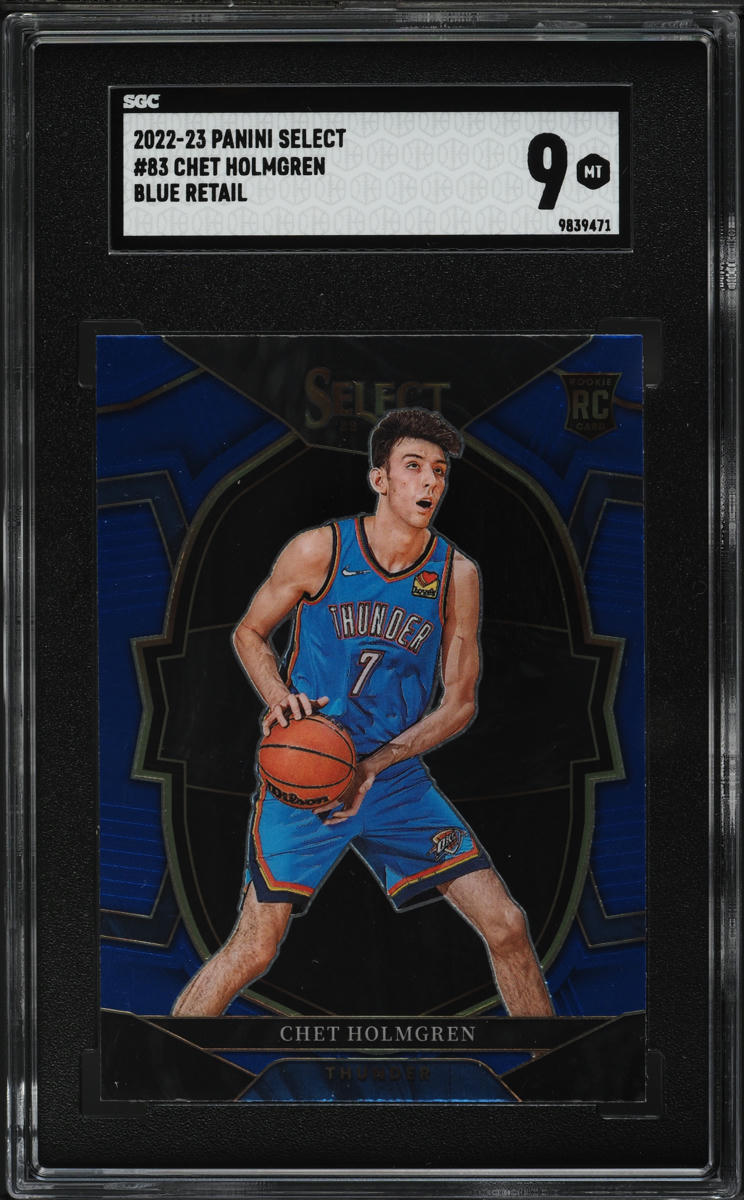 2022 Select Concourse Blue Retail Chet Holmgren ROOKIE #83 SGC 9 MINT