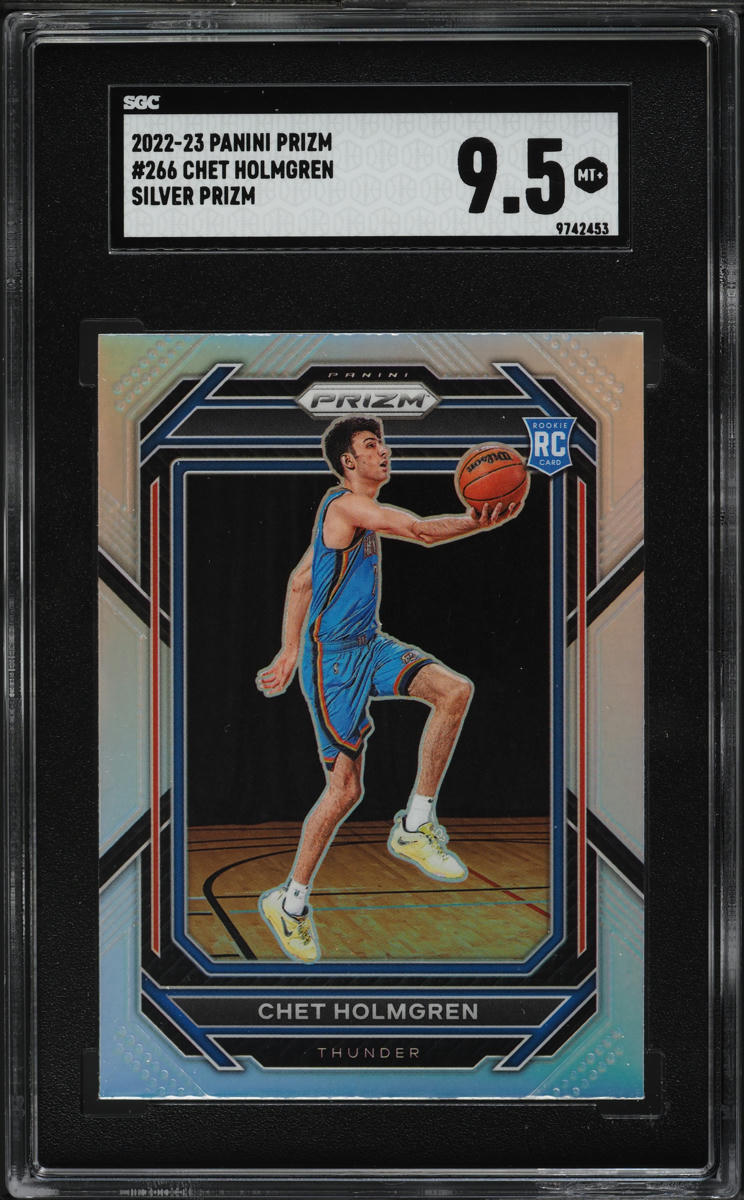 2022 Panini Prizm Silver Chet Holmgren ROOKIE #266 SGC 9.5 MINT+