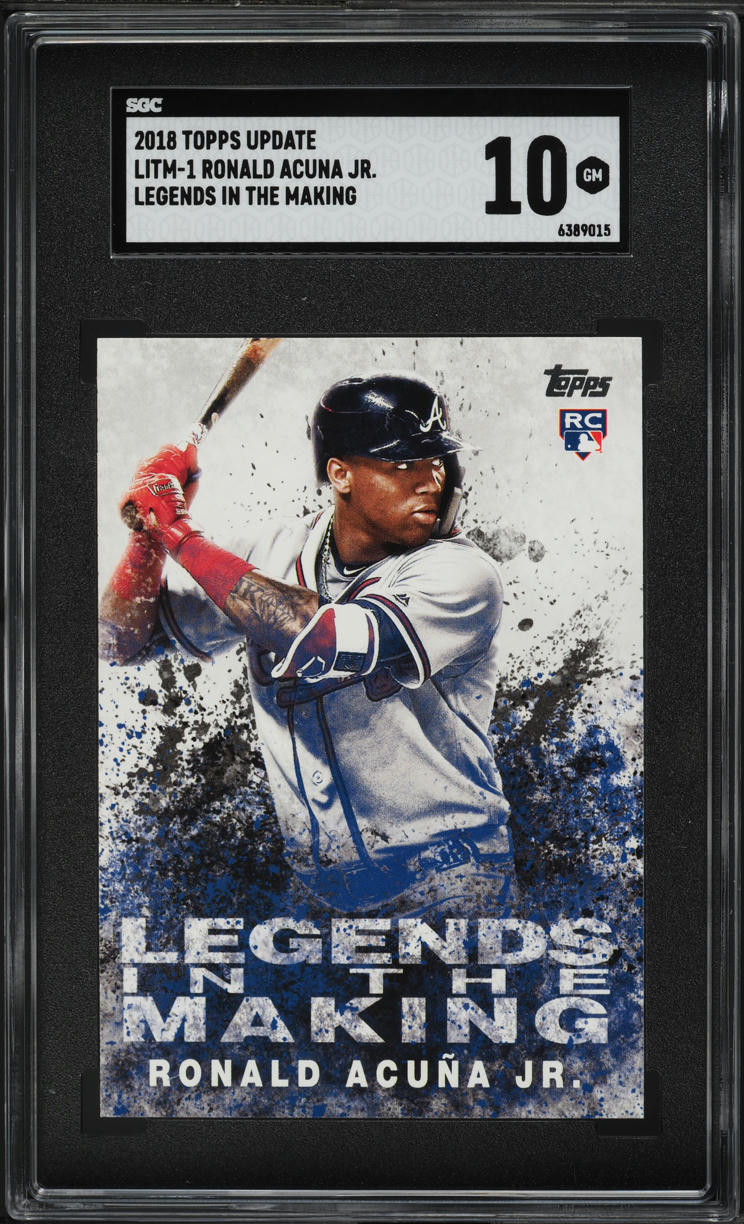 2018 Topps Update Legends In The Making Ronald Acuna Jr. ROOKIE #LITM-1 SGC 10