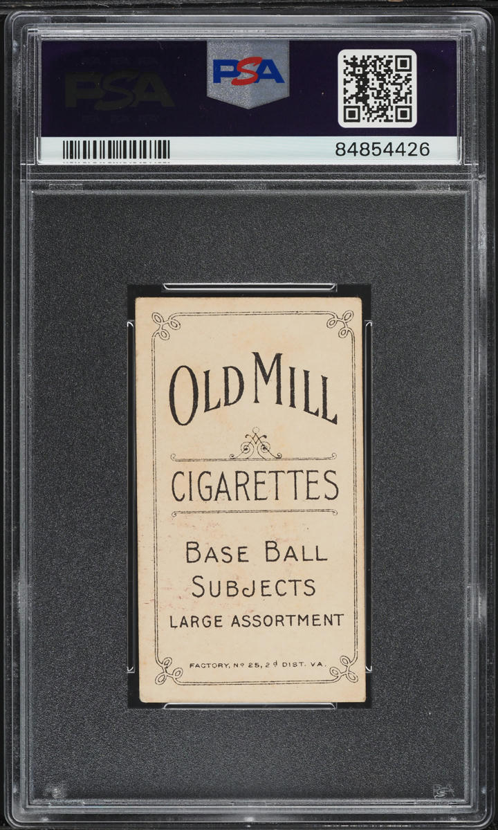 1909-11 T206 Tom Downey BATTING, OLD MILL PSA 4 VGEX