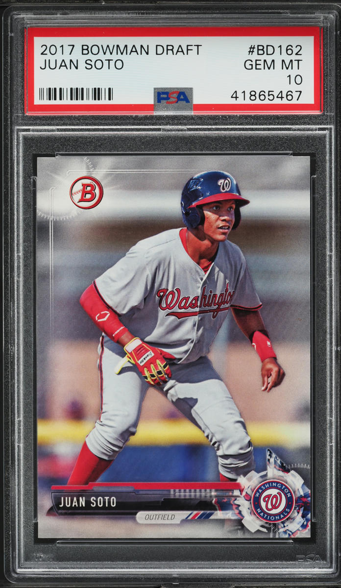 2017 Bowman Draft Juan Soto ROOKIE #BD-162 PSA 10 GEM MINT on