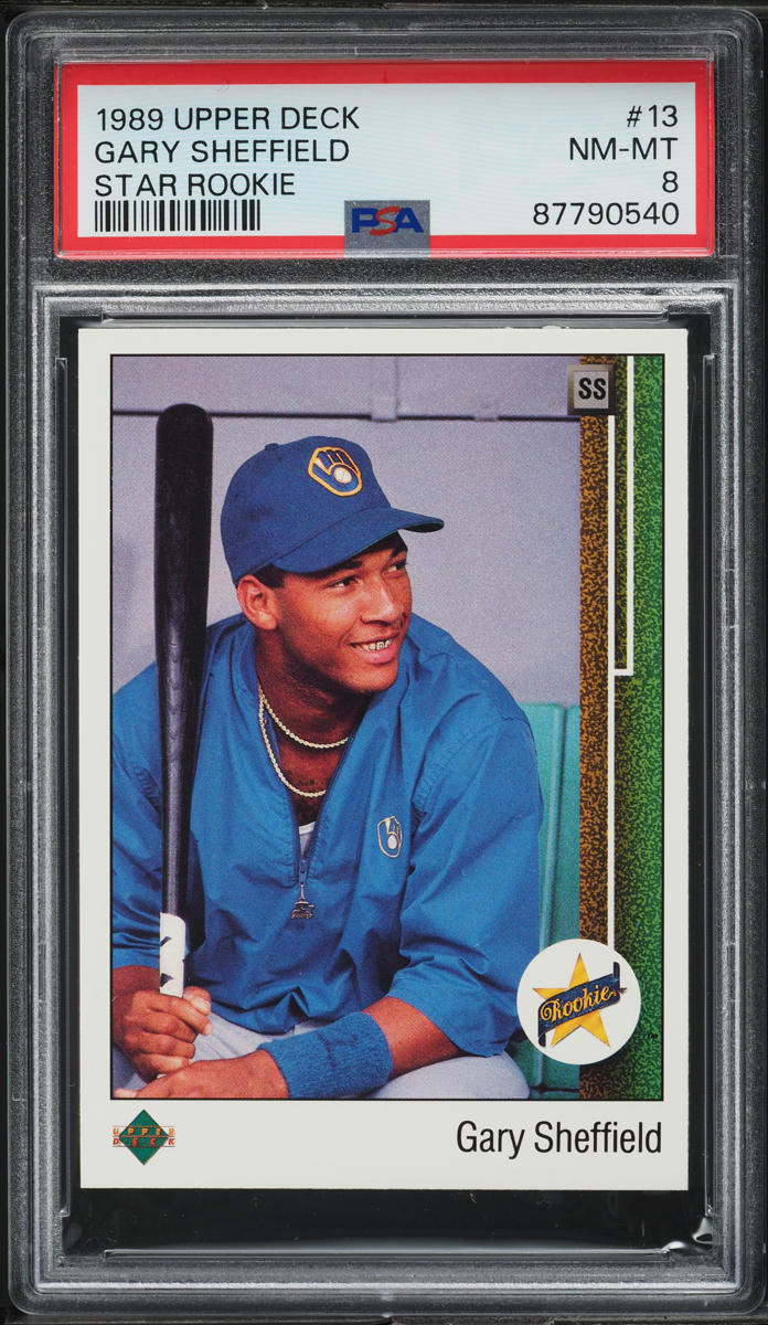 1989 Upper Deck Gary Sheffield ROOKIE #13 PSA 8 NM-MT