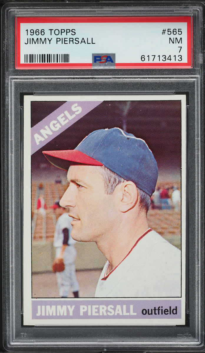 1966 Topps Jimmy Piersall SHORT PRINT #565 PSA 7 NRMT