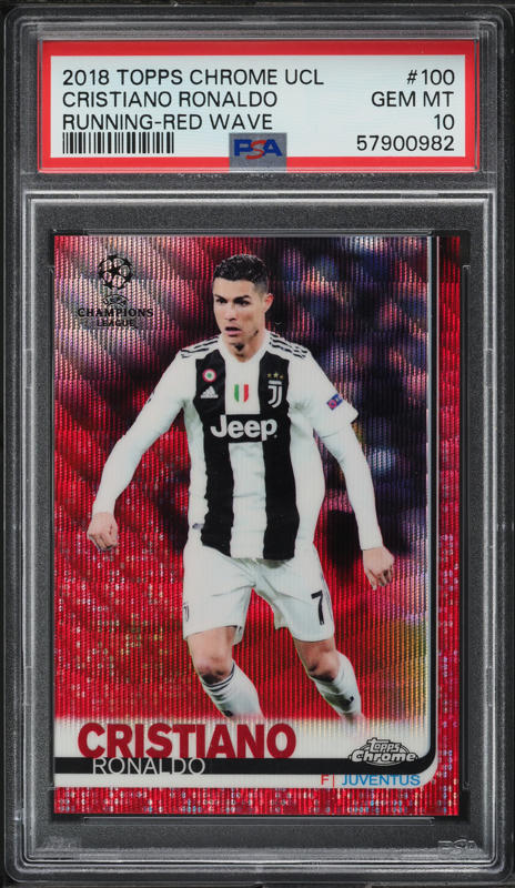 2018 Topps Chrome UEFA Champions League Blue Refractor Cristiano