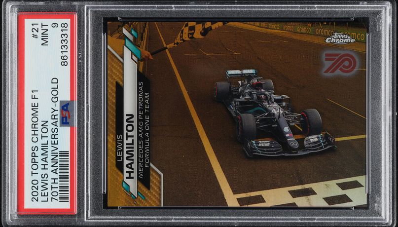 2020 Topps Chrome Formula 1 F1 Guanyu Zhou #65 BGS 9.5 GEM MINT on