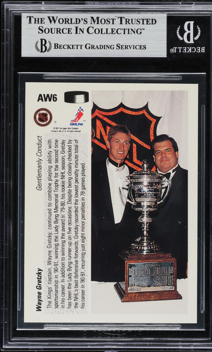 1991 Upper Deck Award Winner Holograms Wayne Gretzky #AW6 BGS 6.5 EXMT+