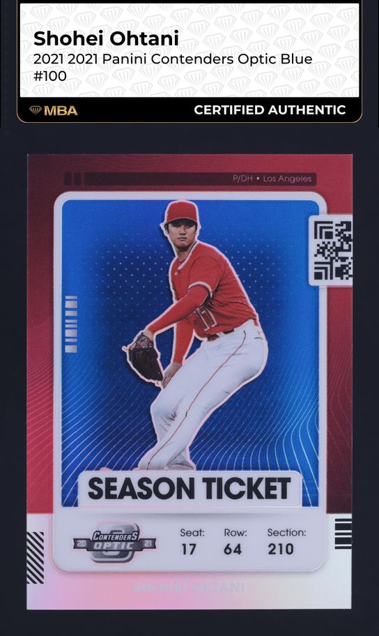 2021 Panini Contenders MVP Shohei Ohtani #MVP-SO CGC AUTH on