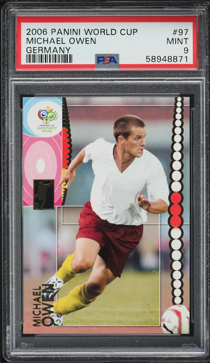2006 Panini World Cup Germany Michael Owen #97 PSA 9 MINT