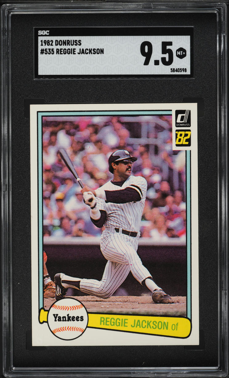 1982 Donruss Reggie Jackson #535 SGC 9.5 MINT+