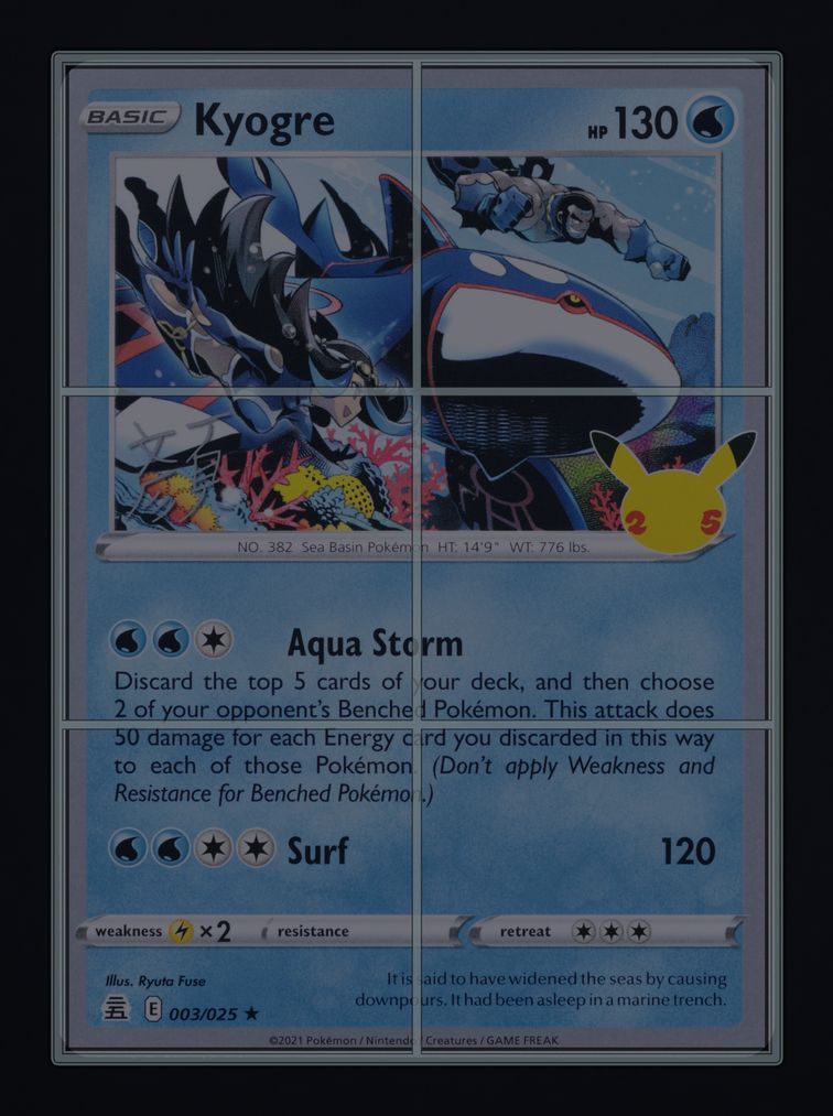 2023 Pokemon World Championships Shao Tong Yen Lost Box Kyogre #3 MBA AUTH  on Fanatics Collect
