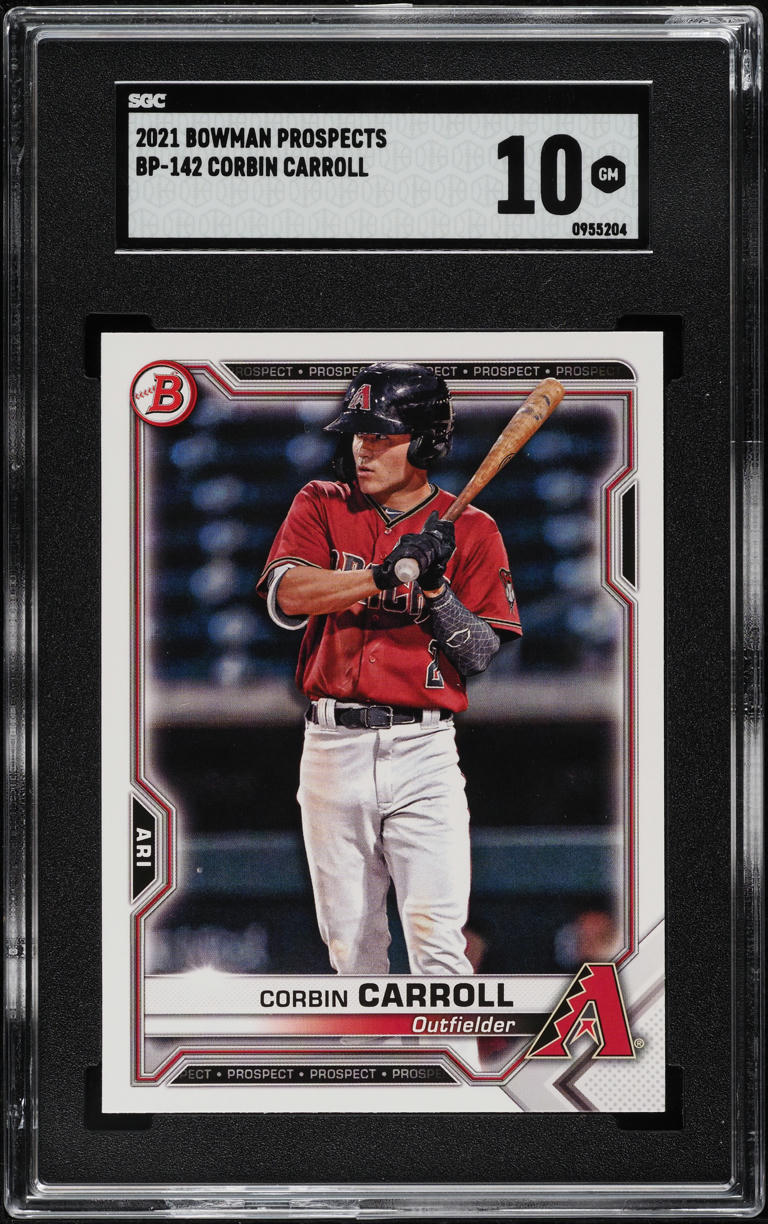 2021 Bowman Prospects Corbin Carroll #BP-142 SGC 10 GEM MINT