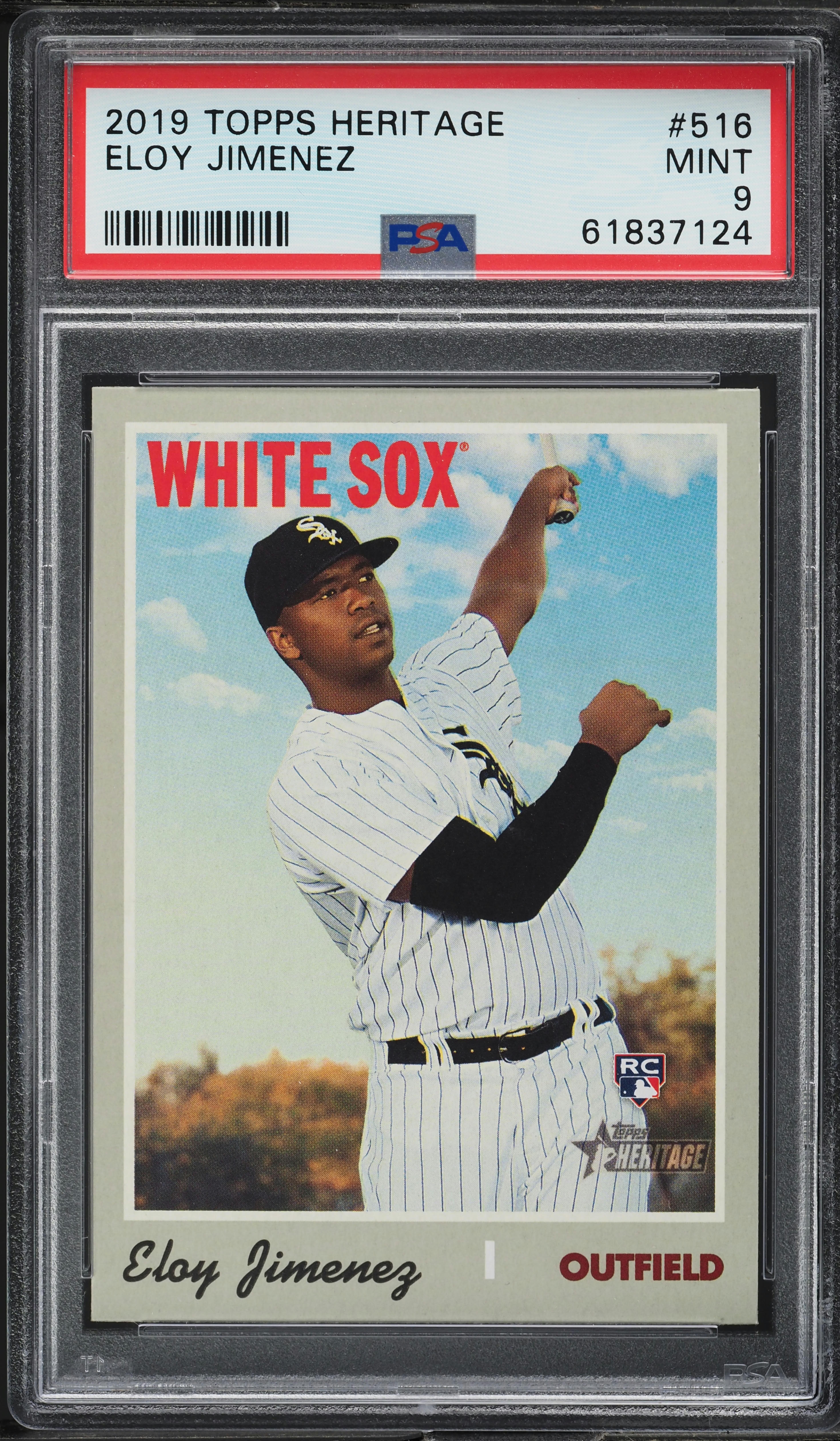2019 Topps Heritage Eloy Jimenez ROOKIE #516 PSA 9 MINT on