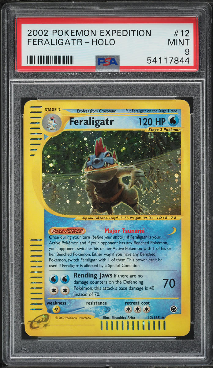 2002 Pokemon Expedition Holo Feraligatr #12 PSA 9 MINT