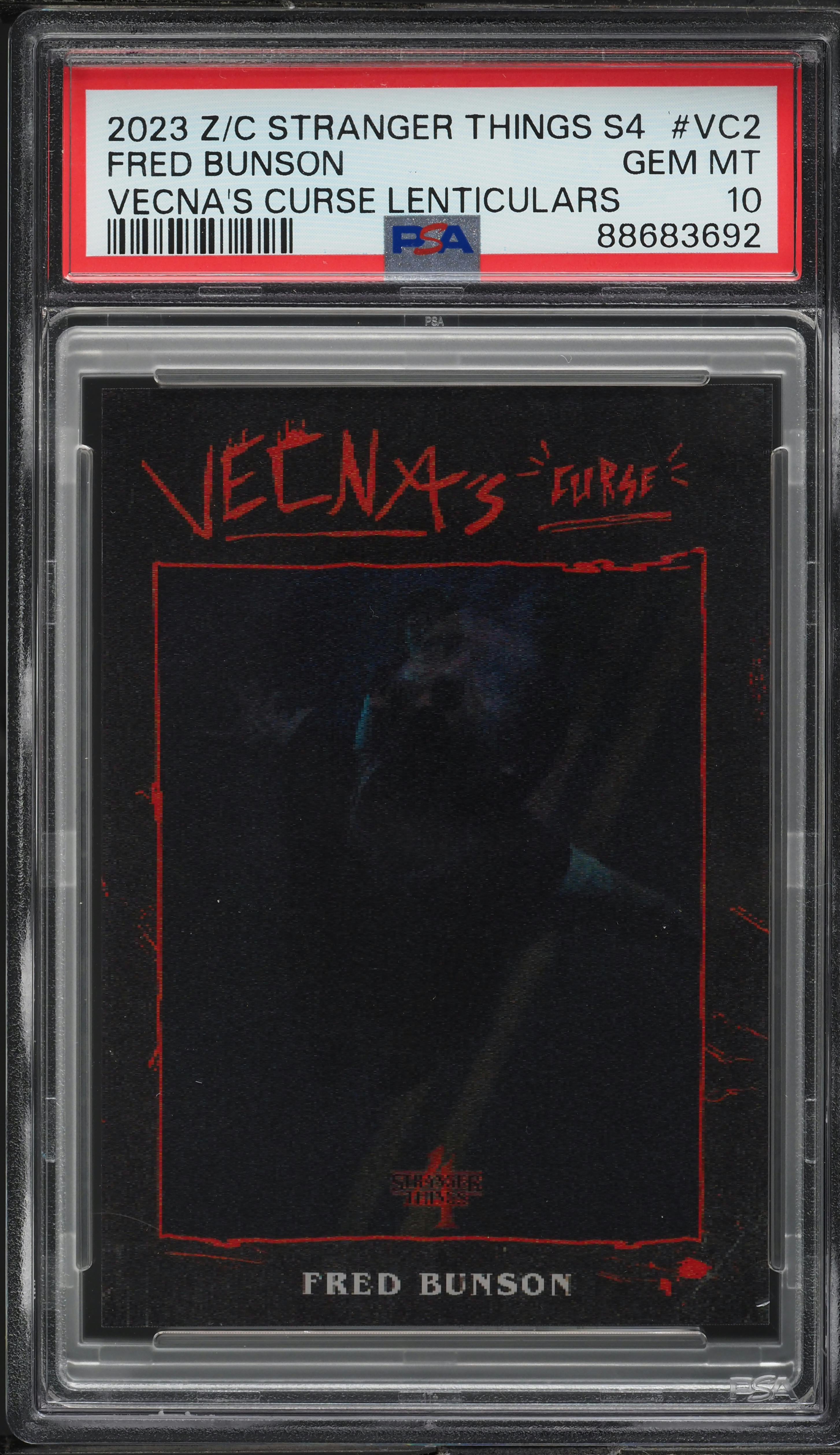 2023 Zerocool Stranger Things Vecna's Curse Lenticulars Fred