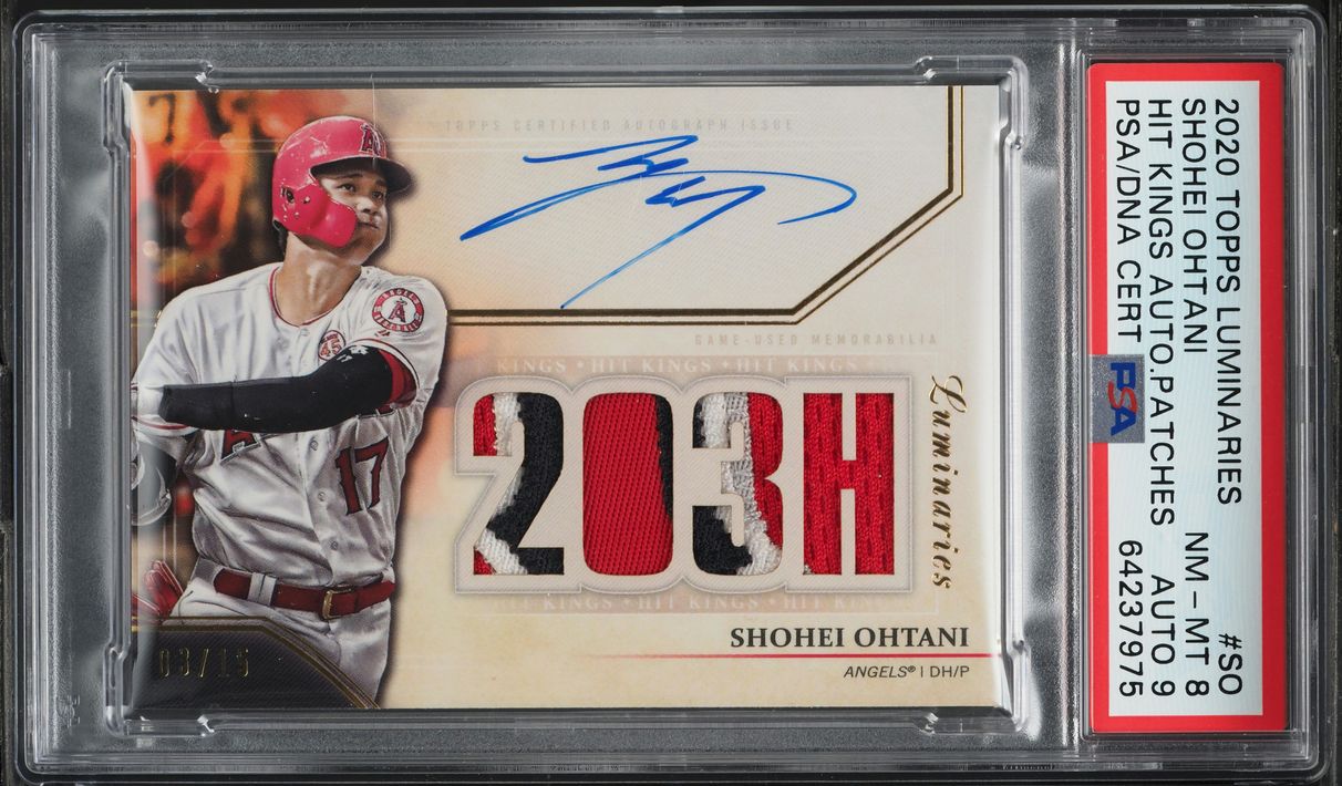 2020 TOPPS LUMINARIES BASEBALL 大谷翔平直筆サインカード(3/10)