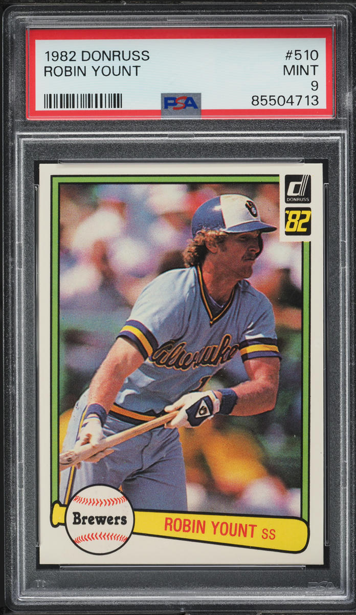 1982 Donruss Robin Yount #510 PSA 9 MINT