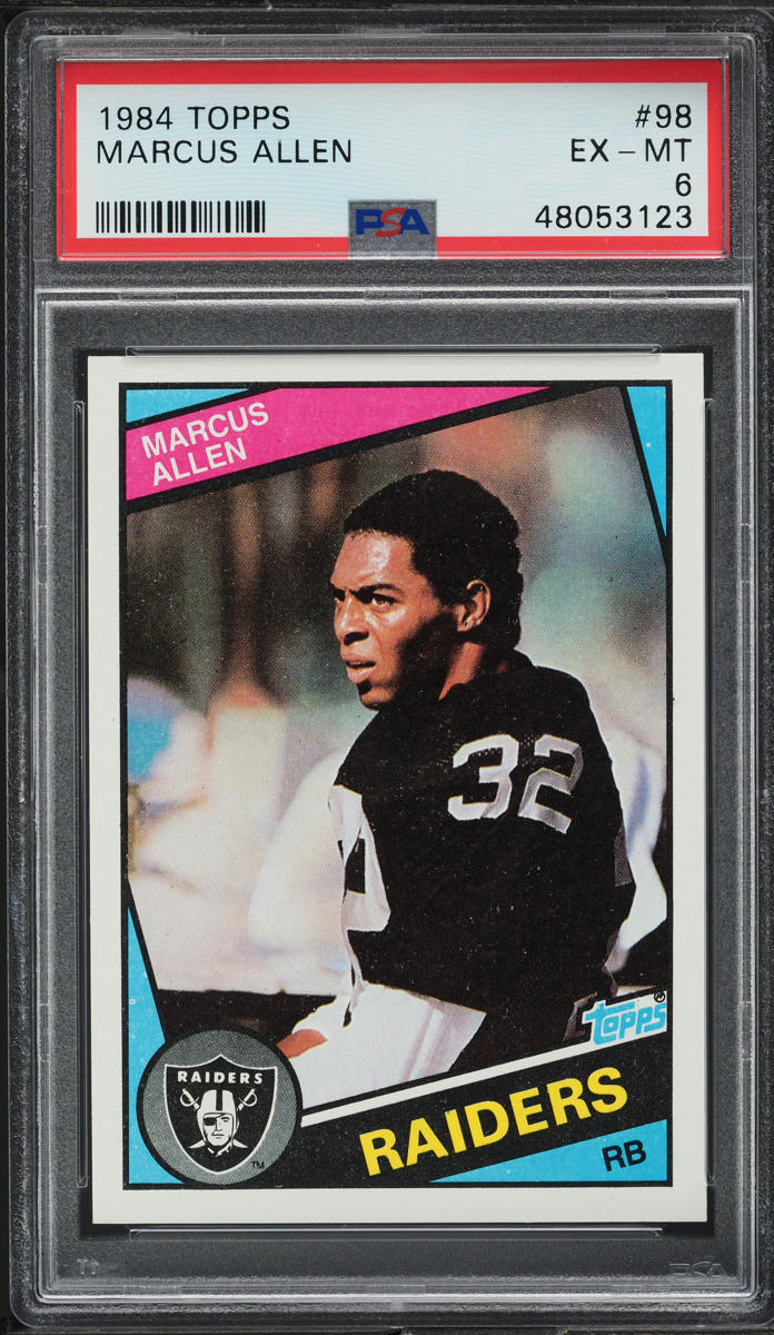 1984 Topps Football Marcus Allen #98 PSA 6 EXMT