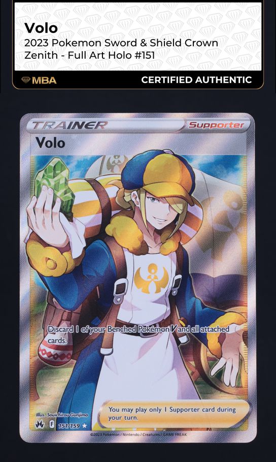 volo pokemon card rainbow rare Volo - 211/196