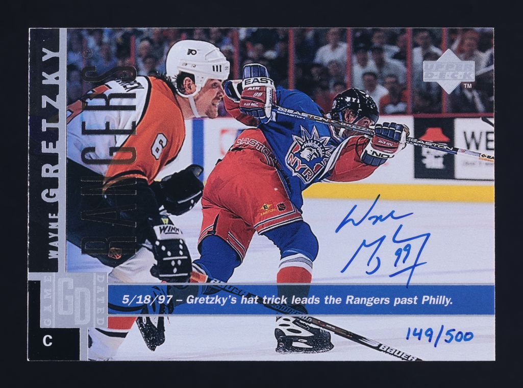 1997 Upper Deck Wayne Gretzky AUTO /500 #109 MBA AUTH