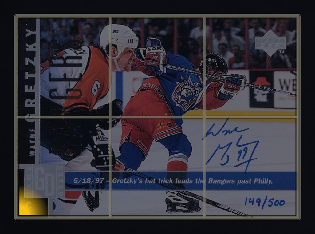 1997 Upper Deck Wayne Gretzky AUTO /500 #109 MBA AUTH